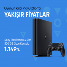 [hepsiburada] Sony Playstation 4 Slim 500 GB Oyun Konsolu 1149TL - ÜCRETSİZ KARGO %4 + %8 İNDİRİMLİ