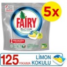 [hepsiburada] Fairy Platinum Bulaşık Makinesi Deterjanı Kapsülü Limon Kokulu 125 Yıkama 69,90TL!