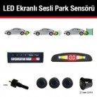 LED Ekranlı Sesli Park Sensörü-Siyah